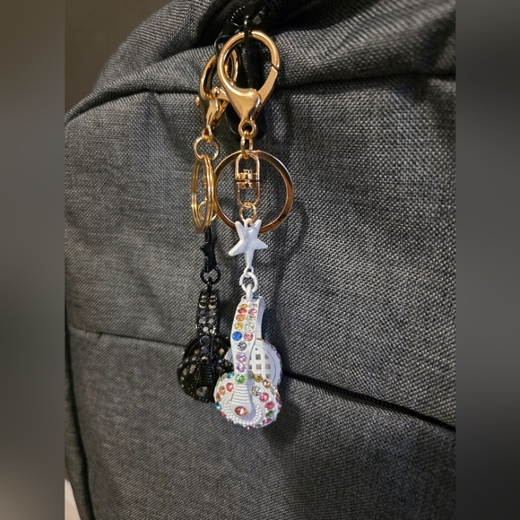 Bling Rhinestone Headphone Handbag Keychain Set – Sparkly - Picture 4 of 4